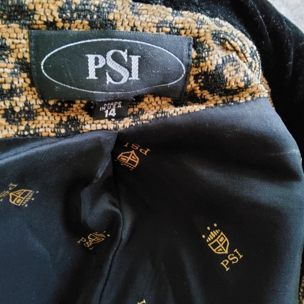 Vintage Animal print Suit Size 14 - Picture 11 of 12